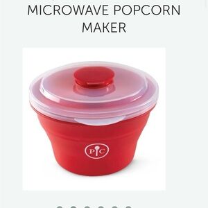 Red Microwave Popcorn Maker